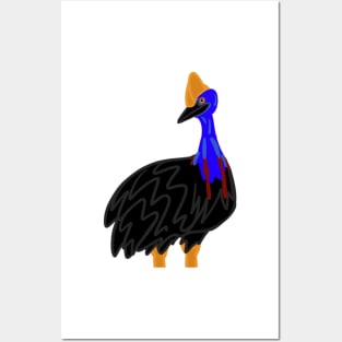 Judging Cassowary - Cartoon Posters and Art